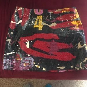 Mini multi color skirt